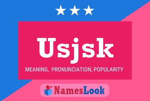 ملصق اسم Usjsk