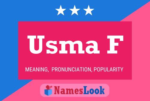 ملصق اسم Usma F