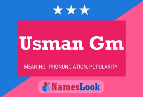 ملصق اسم Usman Gm