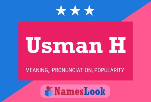 ملصق اسم Usman H