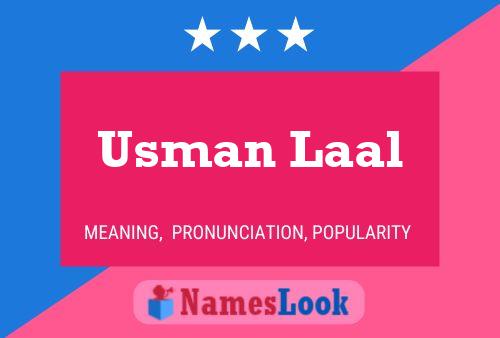 ملصق اسم Usman Laal