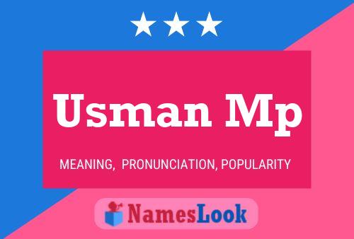 ملصق اسم Usman Mp