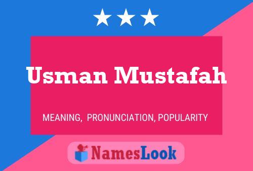 ملصق اسم Usman Mustafah