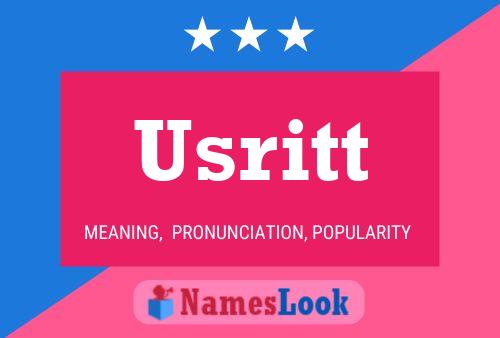 ملصق اسم Usritt