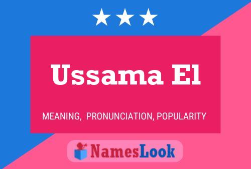 ملصق اسم Ussama El