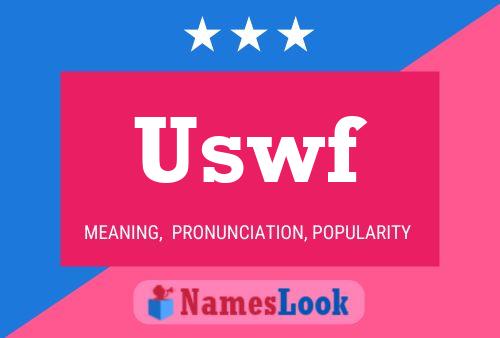 ملصق اسم Uswf