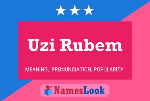 ملصق اسم Uzi Rubem