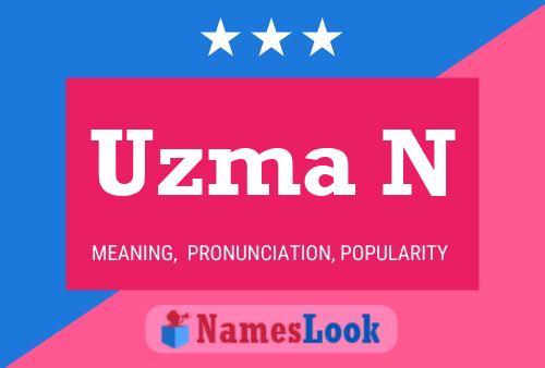 ملصق اسم Uzma N