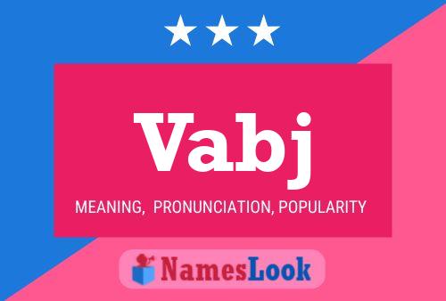 ملصق اسم Vabj