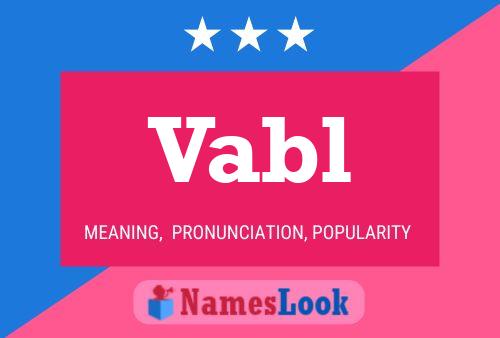 ملصق اسم Vabl