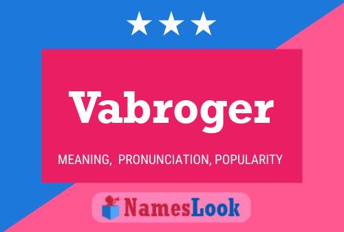 ملصق اسم Vabroger