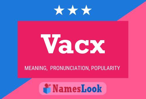 ملصق اسم Vacx