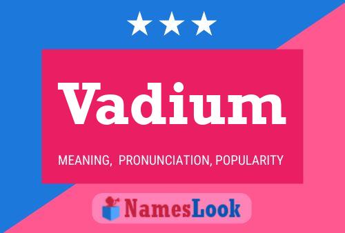 ملصق اسم Vadium