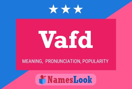 ملصق اسم Vafd