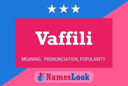 ملصق اسم Vaffili