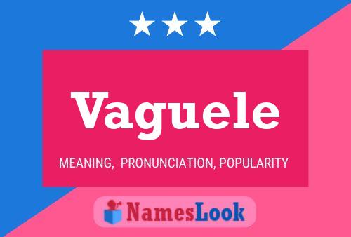 ملصق اسم Vaguele