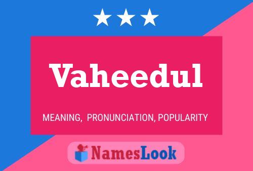 ملصق اسم Vaheedul