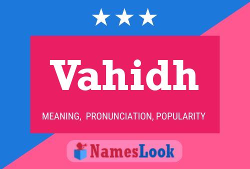 ملصق اسم Vahidh