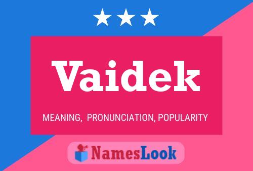 ملصق اسم Vaidek