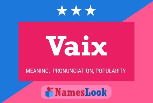 ملصق اسم Vaix