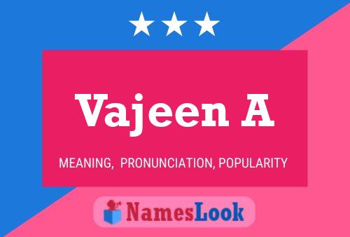 ملصق اسم Vajeen A