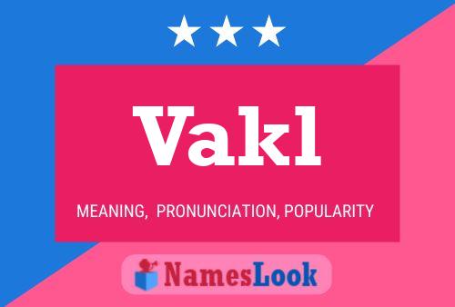 ملصق اسم Vakl