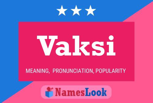 ملصق اسم Vaksi