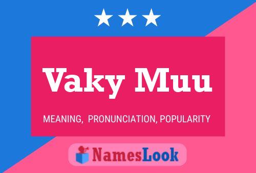 ملصق اسم Vaky Muu