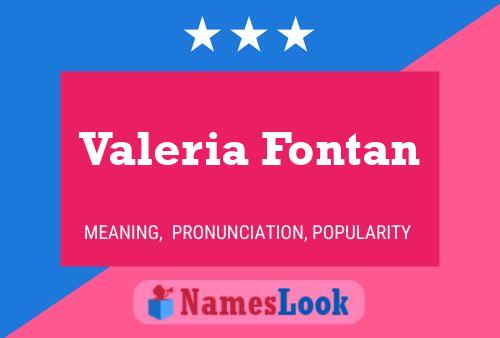 ملصق اسم Valeria Fontan