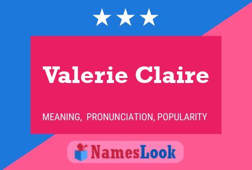 ملصق اسم Valerie Claire