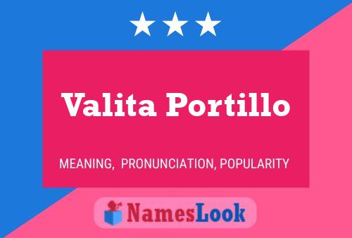 ملصق اسم Valita Portillo