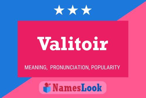 ملصق اسم Valitoir