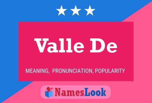 ملصق اسم Valle De