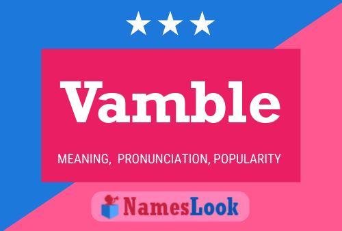 ملصق اسم Vamble