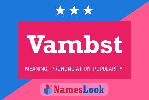 ملصق اسم Vambst