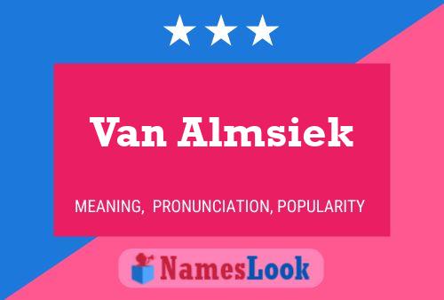 ملصق اسم Van Almsiek