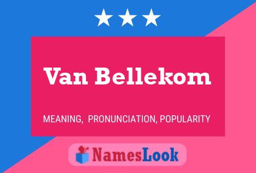 ملصق اسم Van Bellekom