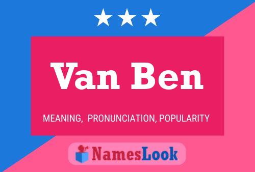 ملصق اسم Van Ben