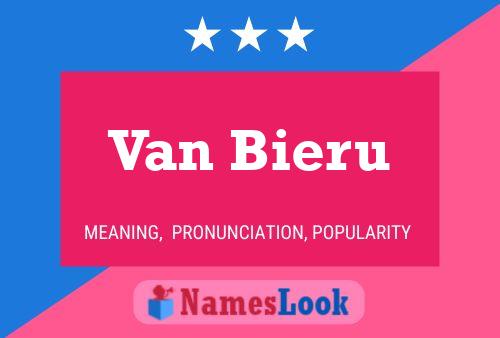 ملصق اسم Van Bieru