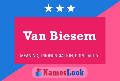 ملصق اسم Van Biesem