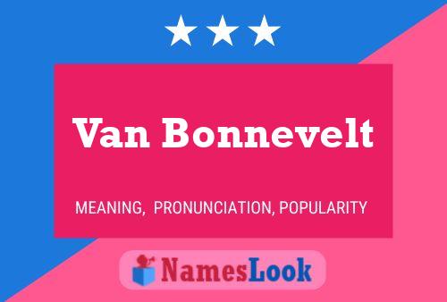 ملصق اسم Van Bonnevelt