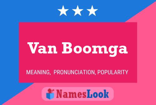 ملصق اسم Van Boomga