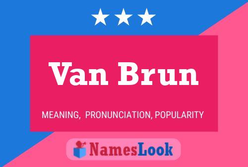 ملصق اسم Van Brun