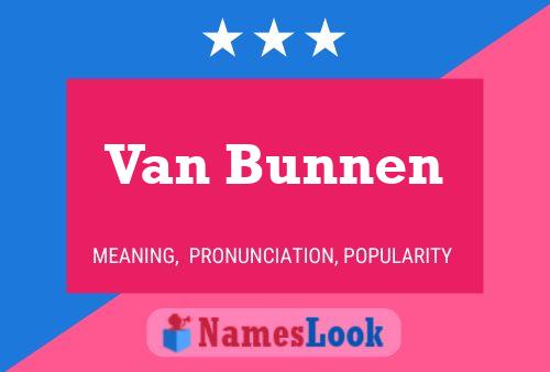 ملصق اسم Van Bunnen