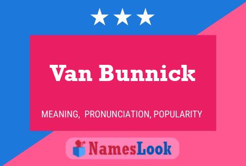 ملصق اسم Van Bunnick