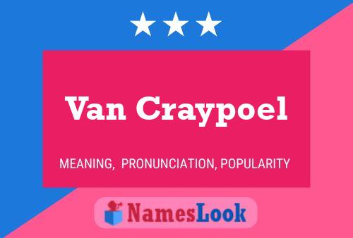 ملصق اسم Van Craypoel