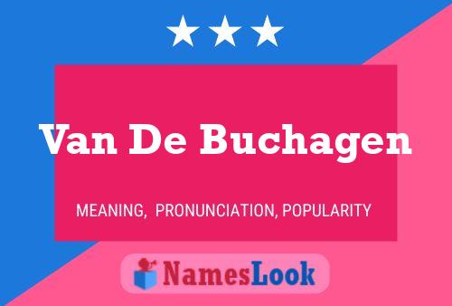 ملصق اسم Van De Buchagen