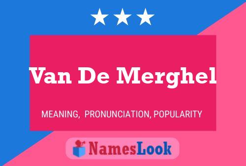 ملصق اسم Van De Merghel