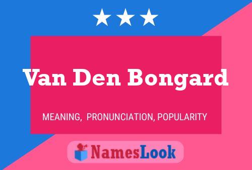 ملصق اسم Van Den Bongard