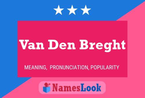 ملصق اسم Van Den Breght